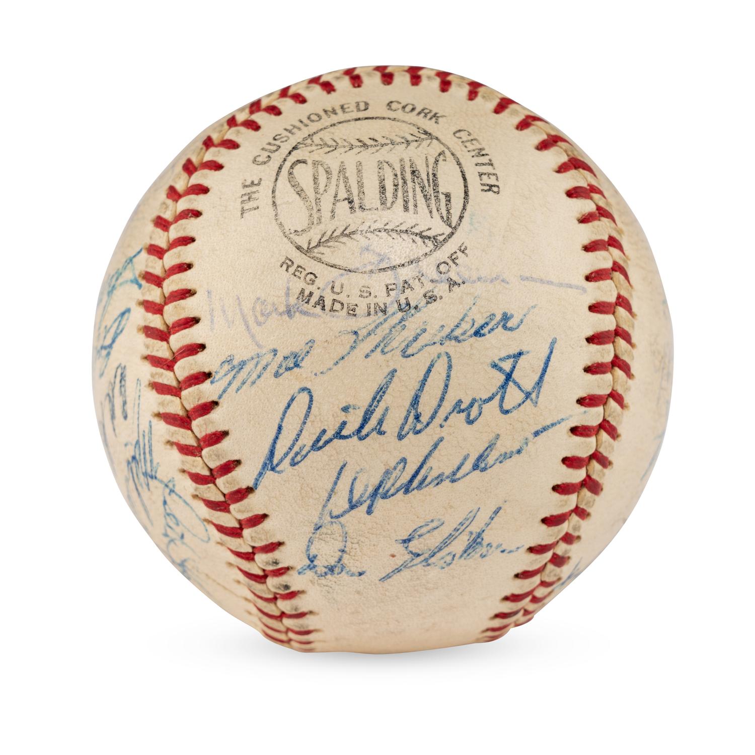 A 1960 Chicago Cubs Team Signed Autograph Baseball
