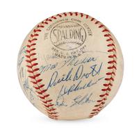 A 1960 Chicago Cubs Team Signed Autograph Baseball