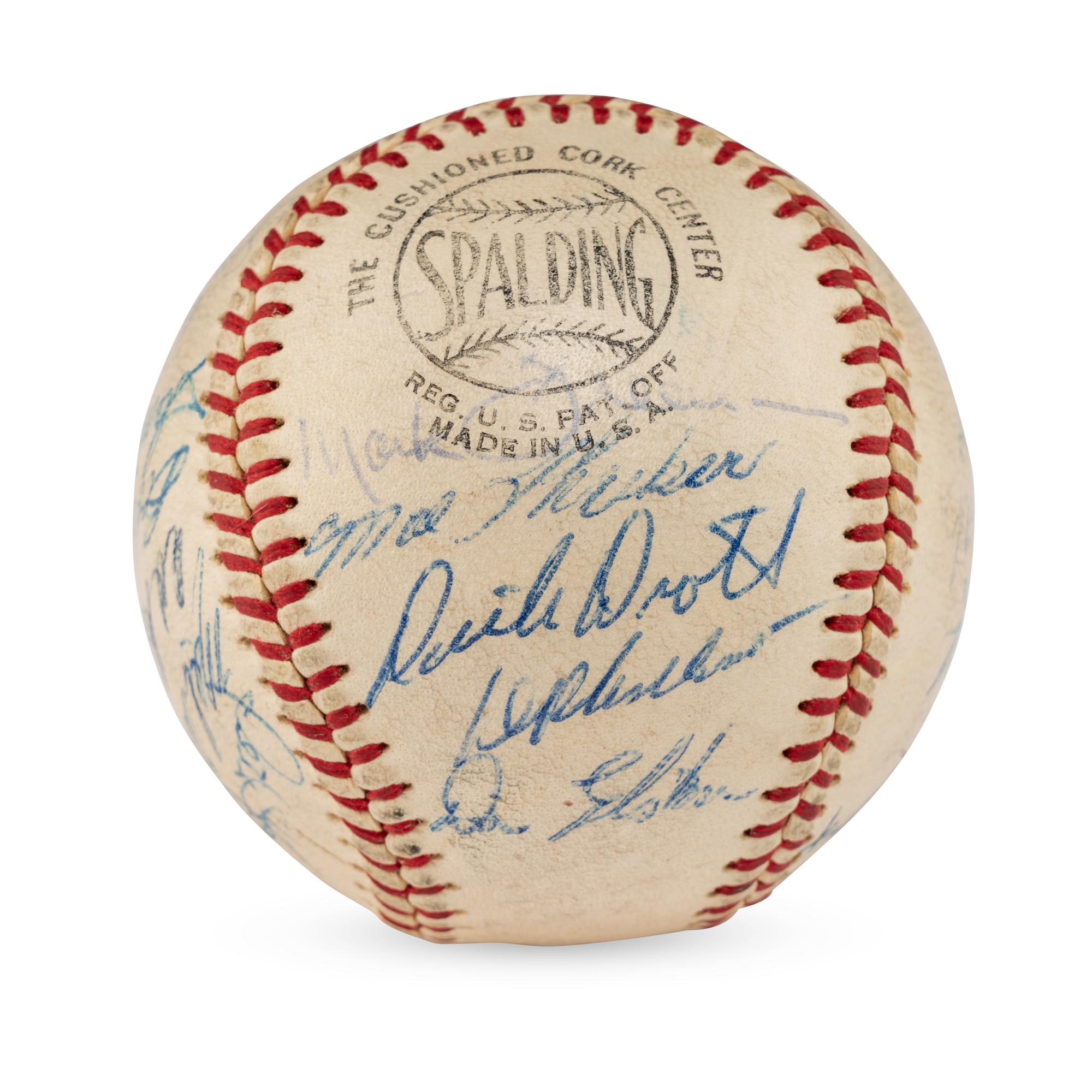 A 1960 Chicago Cubs Team Signed Autograph Baseball