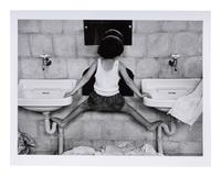Ruth Orkin (1921-1985) Tirza on Sinks, Tel Aviv, Israel, 1951