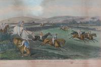 Francis Calcraft TURNER, after Image 13 x 21 3/4 inches. — Vale of Aylesbury Steeple Chase, Plates I-IV