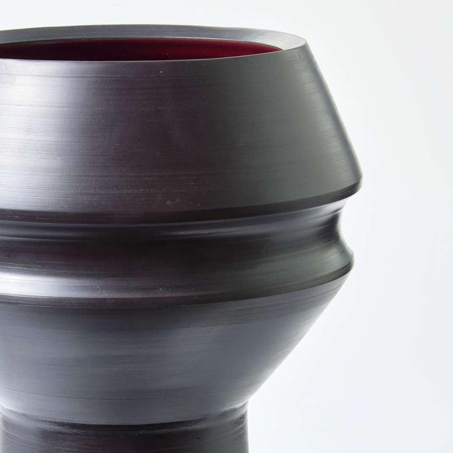 A Wedgwood Black Basalt Studio Pottery Vase by David Puxley (b 1943) UK, 1960s