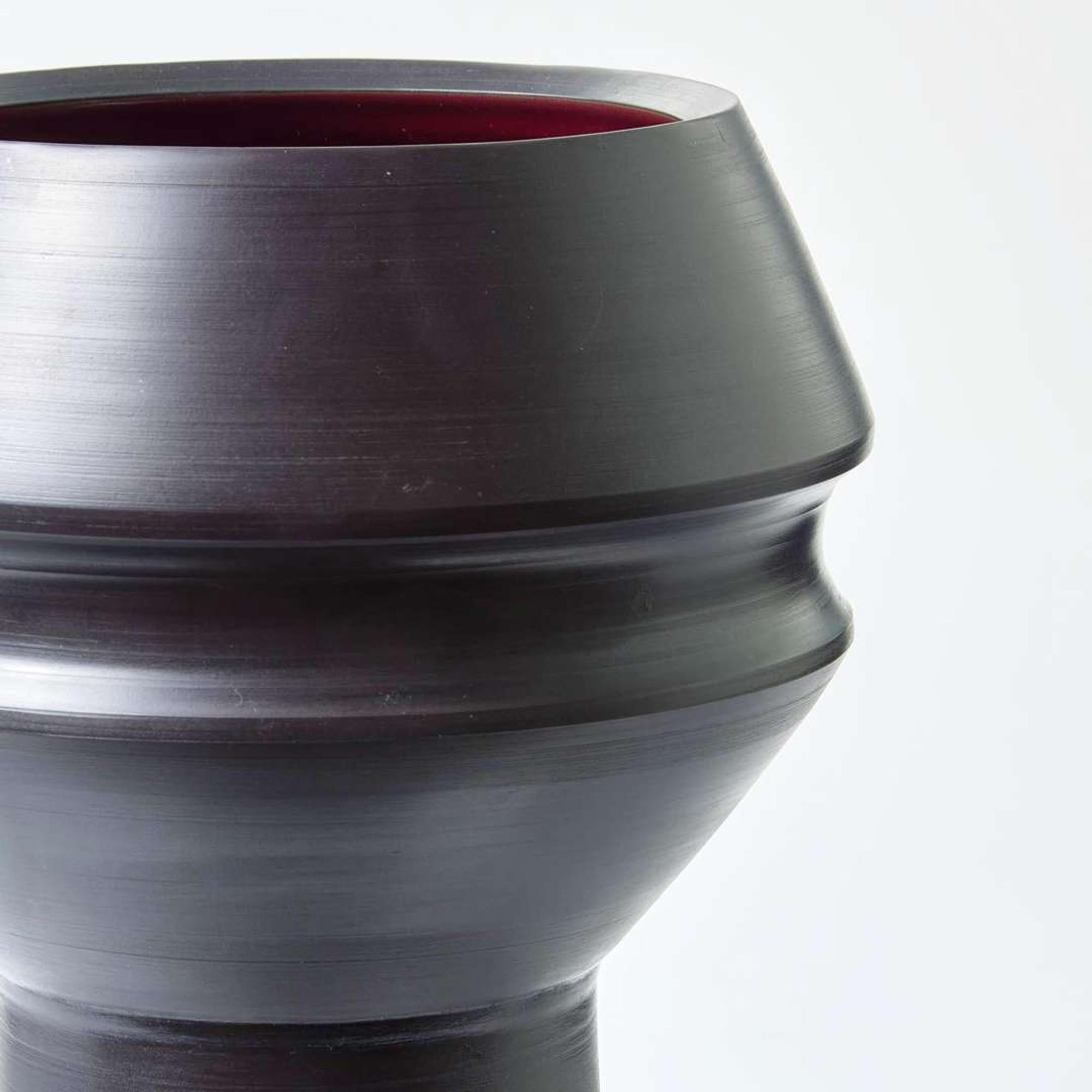 A Wedgwood Black Basalt Studio Pottery Vase by David Puxley (b 1943) UK, 1960s