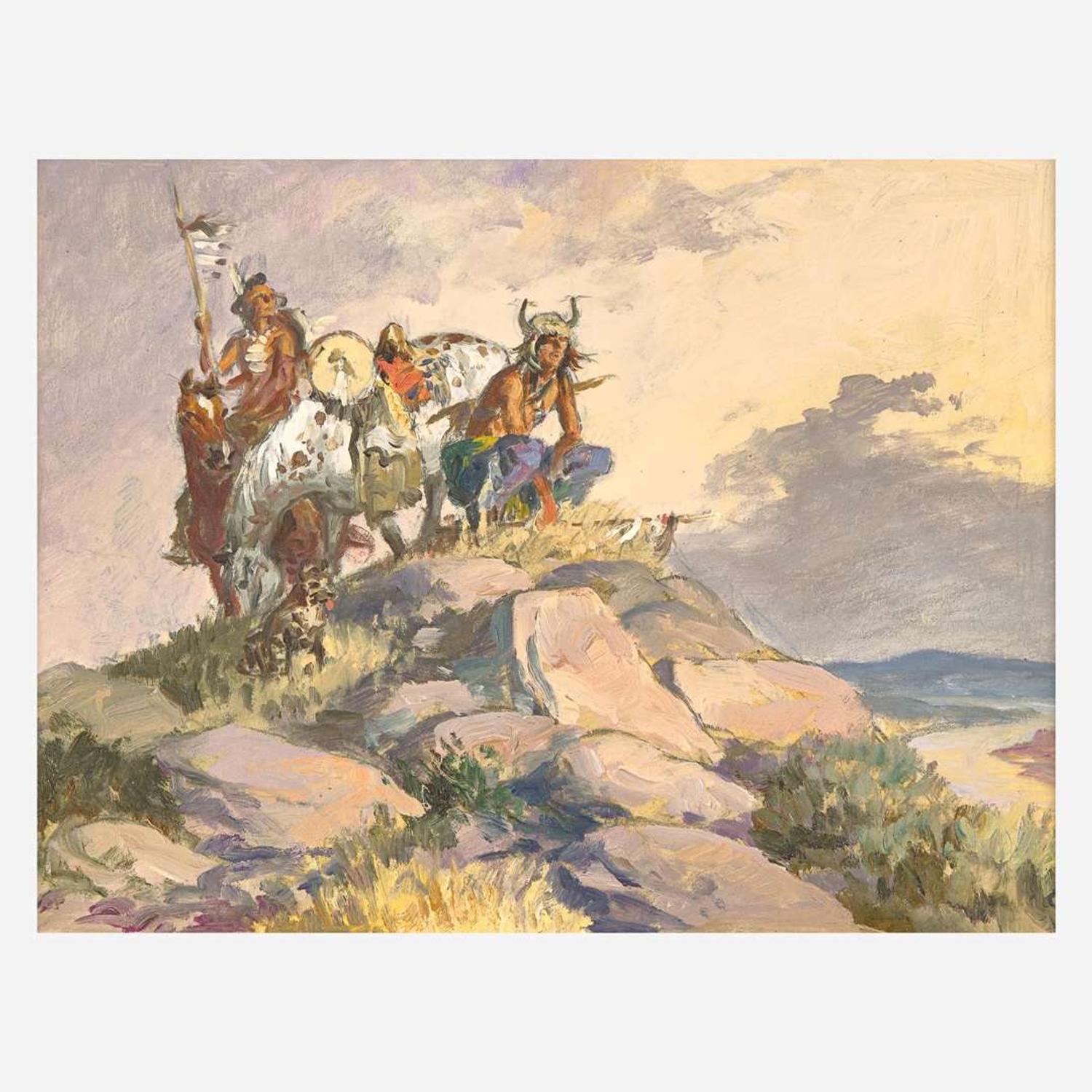 Charlie Dye (American, 1906-1972) The Scouts