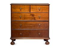 A William & Mary Maple Mule Chest, New England, Circa 1720