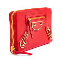 Balenciaga Wallet Clutch in 'Rouge Grenade' Leather, 2016