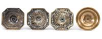 Four English Brass Candlesticks