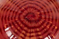 Red Seaform Pair with Ebony Lip Wraps, 1995 Portland Press Editions, USA