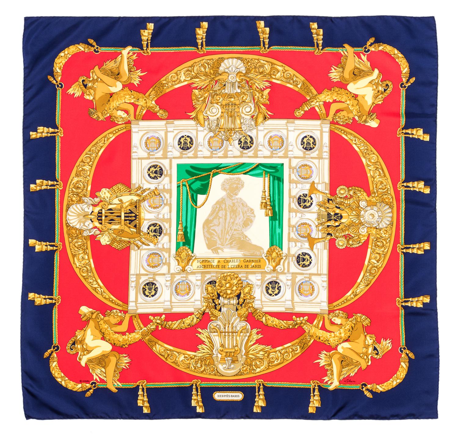 An Hermes 90cm Silk Scarf, 36"x36".