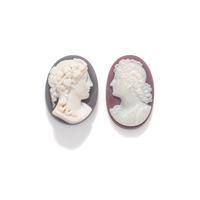 COLLECTION OF HARDSTONE CAMEOS