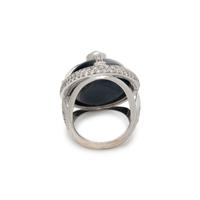 STAR SAPPHIRE AND DIAMOND RING