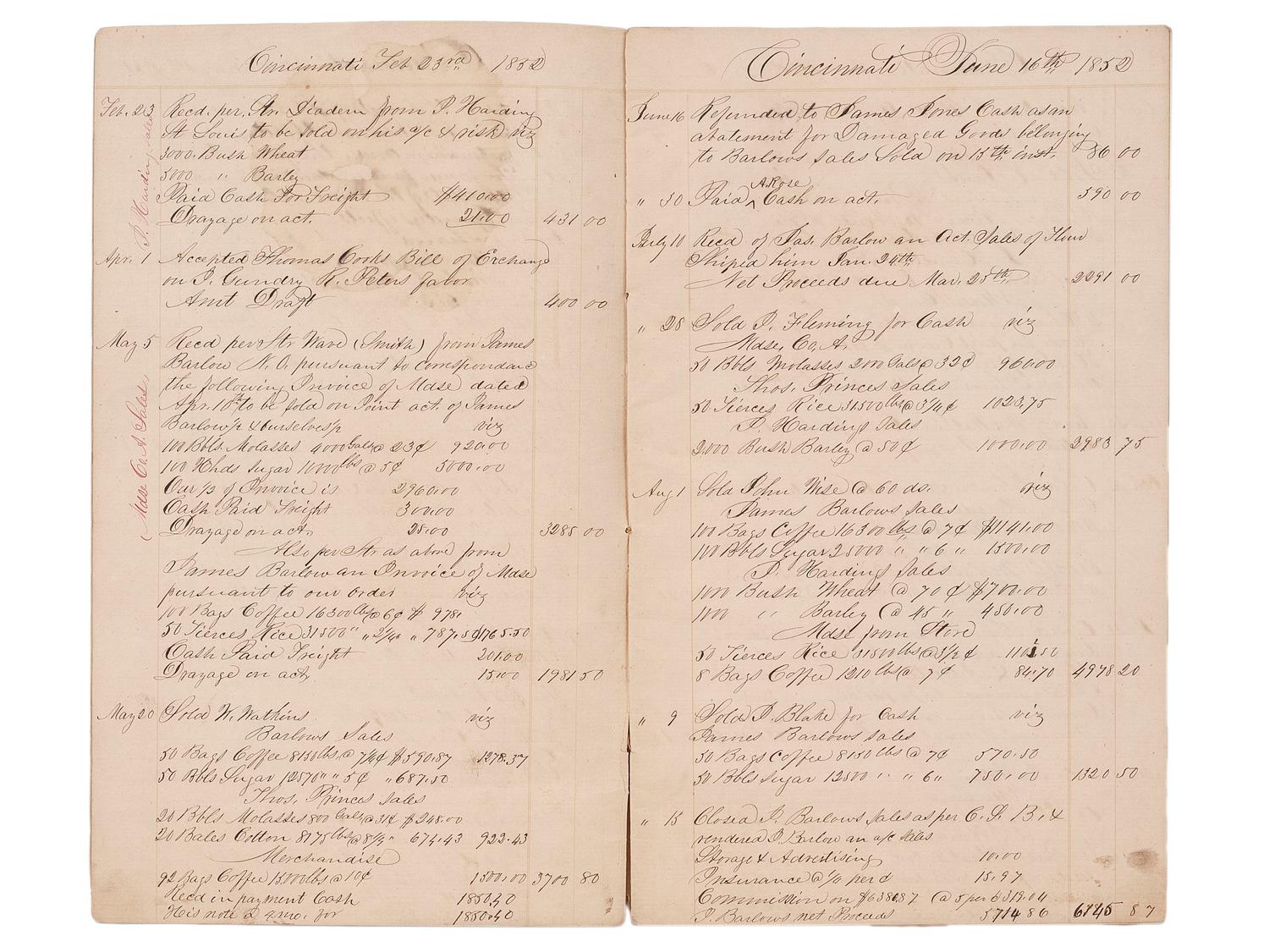 [OHIO]. A group of Ohio-related manuscripts and ephemera, including:
