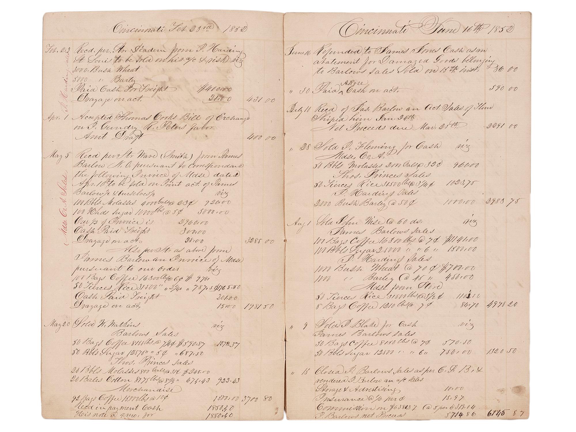 [OHIO]. A group of Ohio-related manuscripts and ephemera, including: