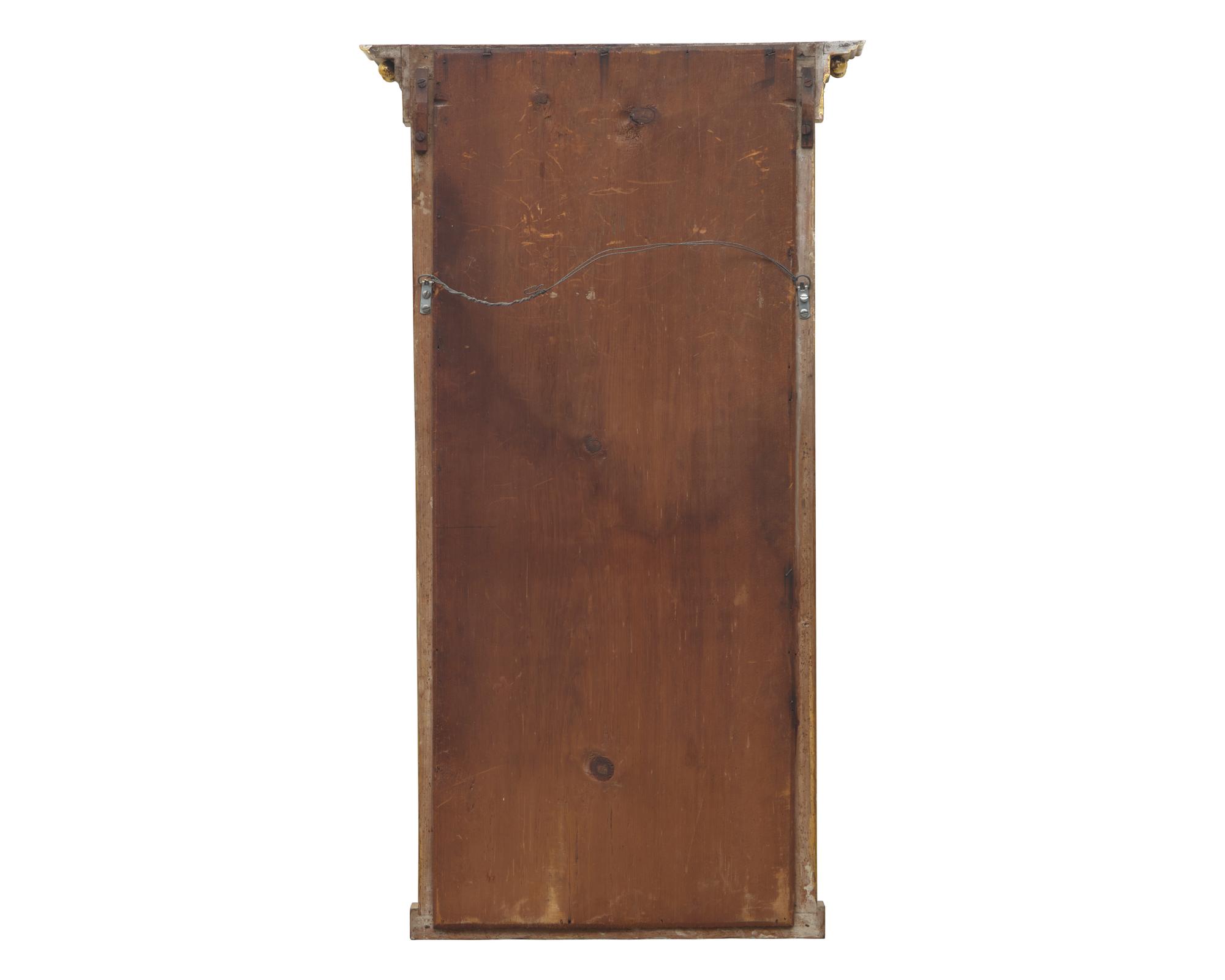 A Federal Giltwood and Eglomise Pier Glass