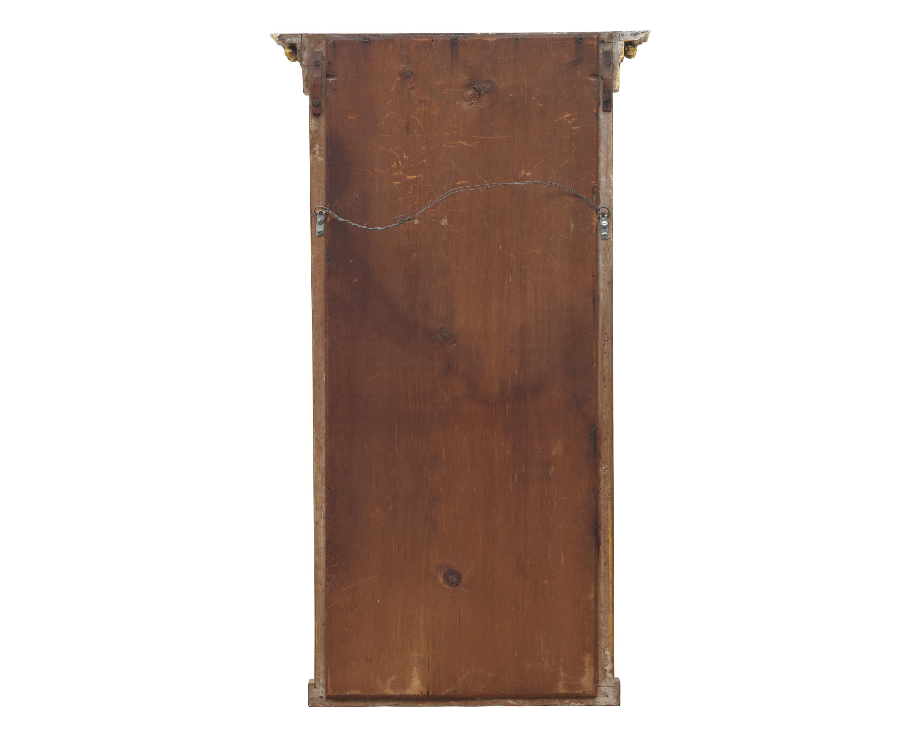 A Federal Giltwood and Eglomise Pier Glass