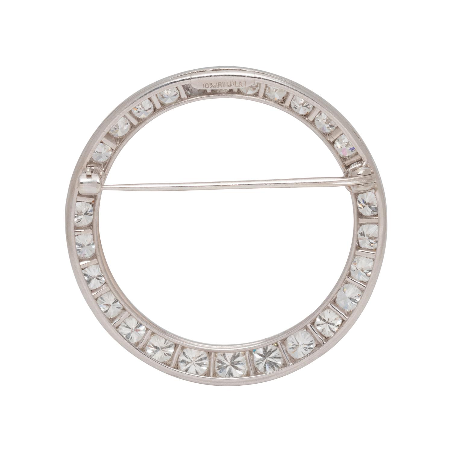 DIAMOND CIRCLE BROOCH