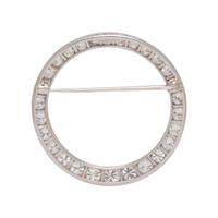 DIAMOND CIRCLE BROOCH