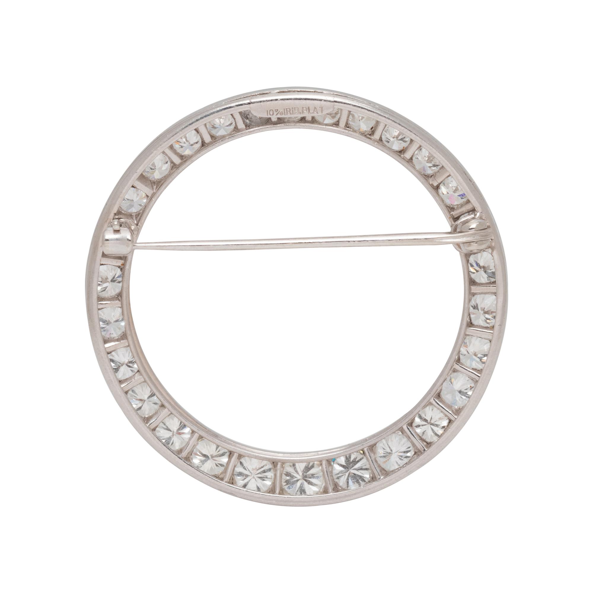 DIAMOND CIRCLE BROOCH