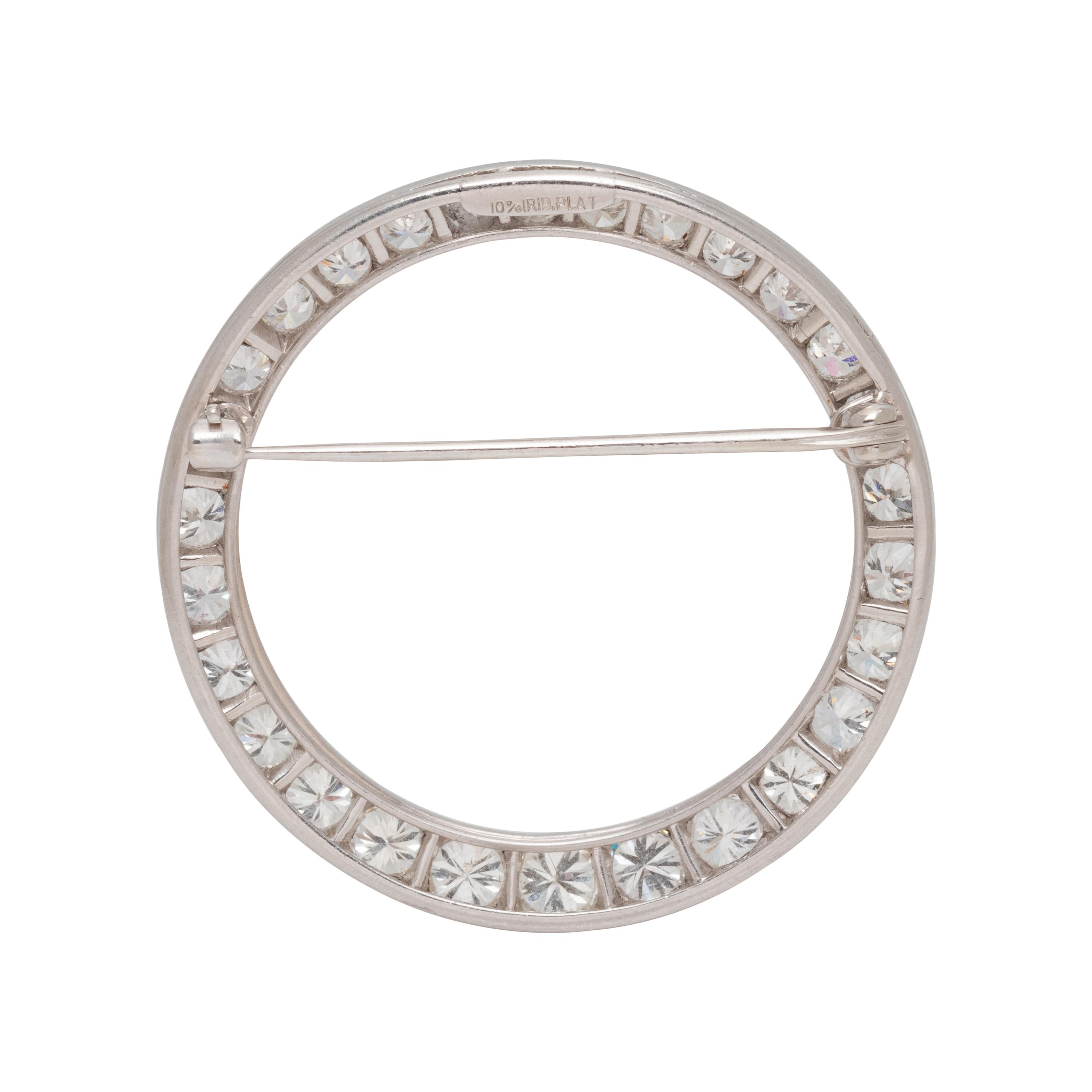 DIAMOND CIRCLE BROOCH
