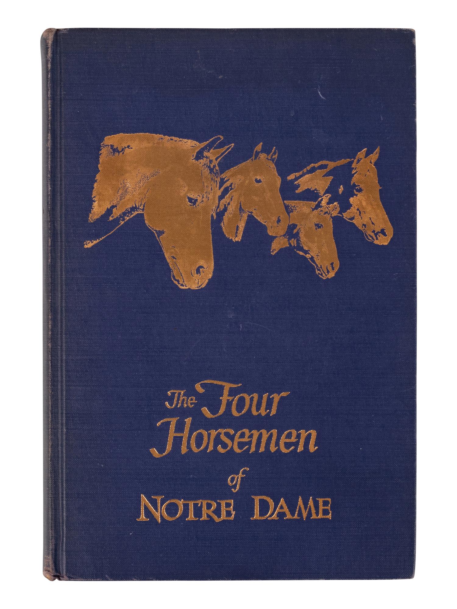 A Rare Signed Edition The Four Horsemen of Notre Dame by James A. Peterson Autographed by all of The Four Horsemen (Beckett Authentication Services BAS Certified),