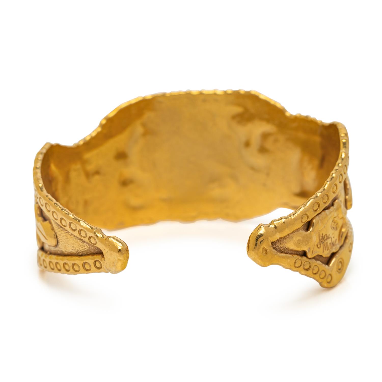 JEAN MAHIE, HIGH KARAT YELLOW GOLD CUFF BRACELET
