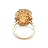 OPAL AND DIAMOND RING