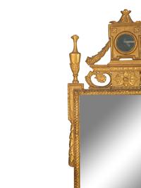 A Pair of Louis XVI Style Giltwood Mirrors