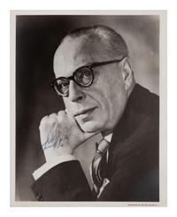 [20TH-CENTURY COMPOSERS AND CONDUCTORS]. A group of 5 signed photographs or photographic prints of conductors and composers from the 20th century, comprising images of:
