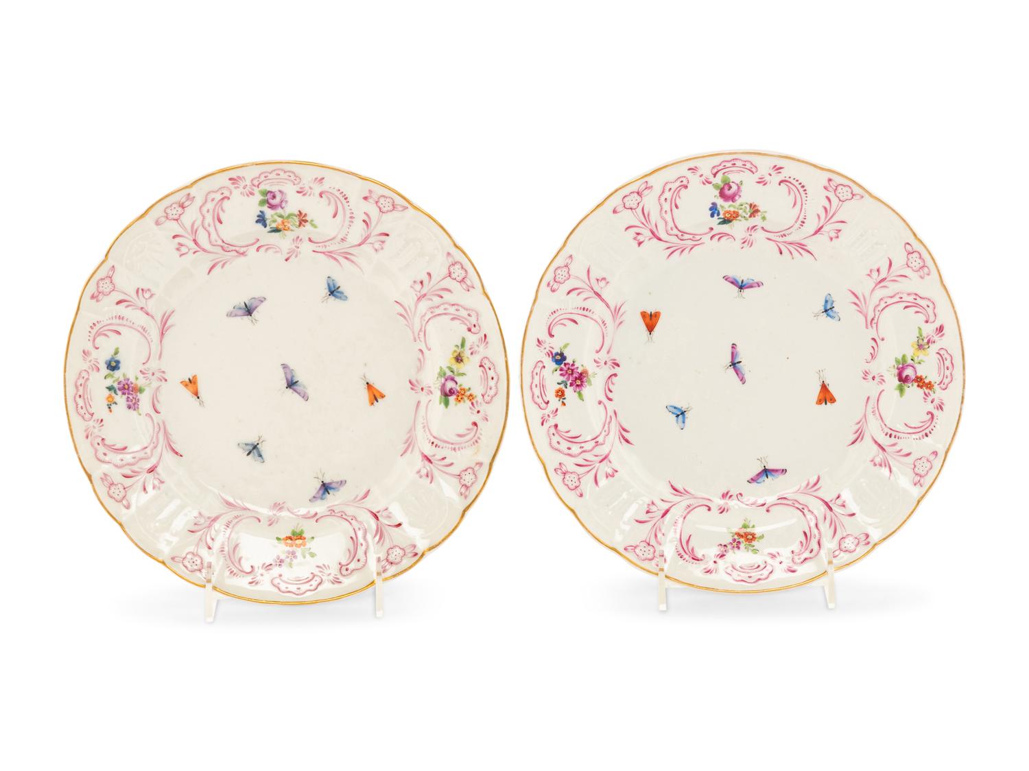 A Pair of Herend Porcelain Dessert Plates