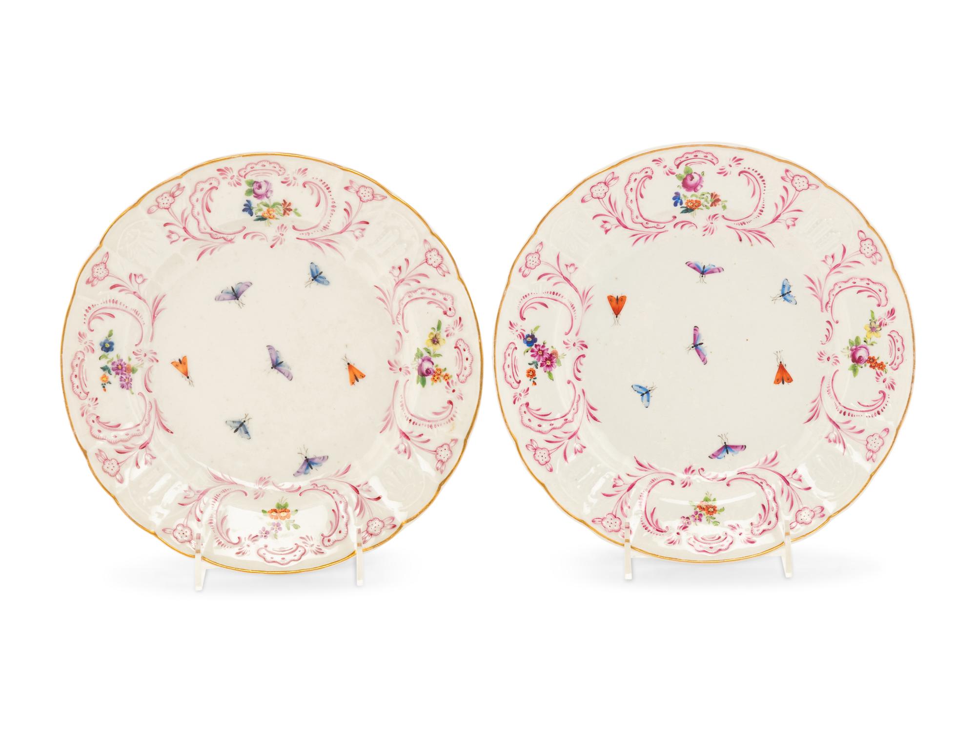 A Pair of Herend Porcelain Dessert Plates
