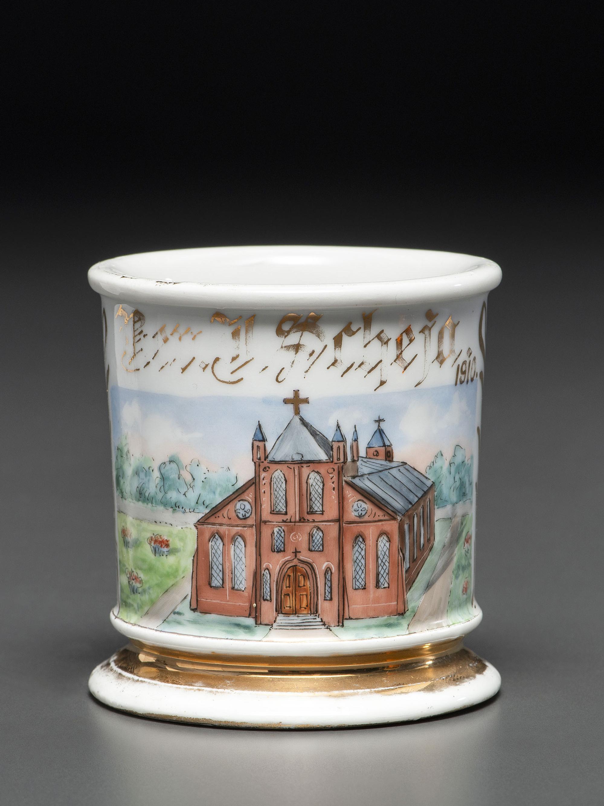 A Clergyman's Porcelain Occupational Shaving Mug