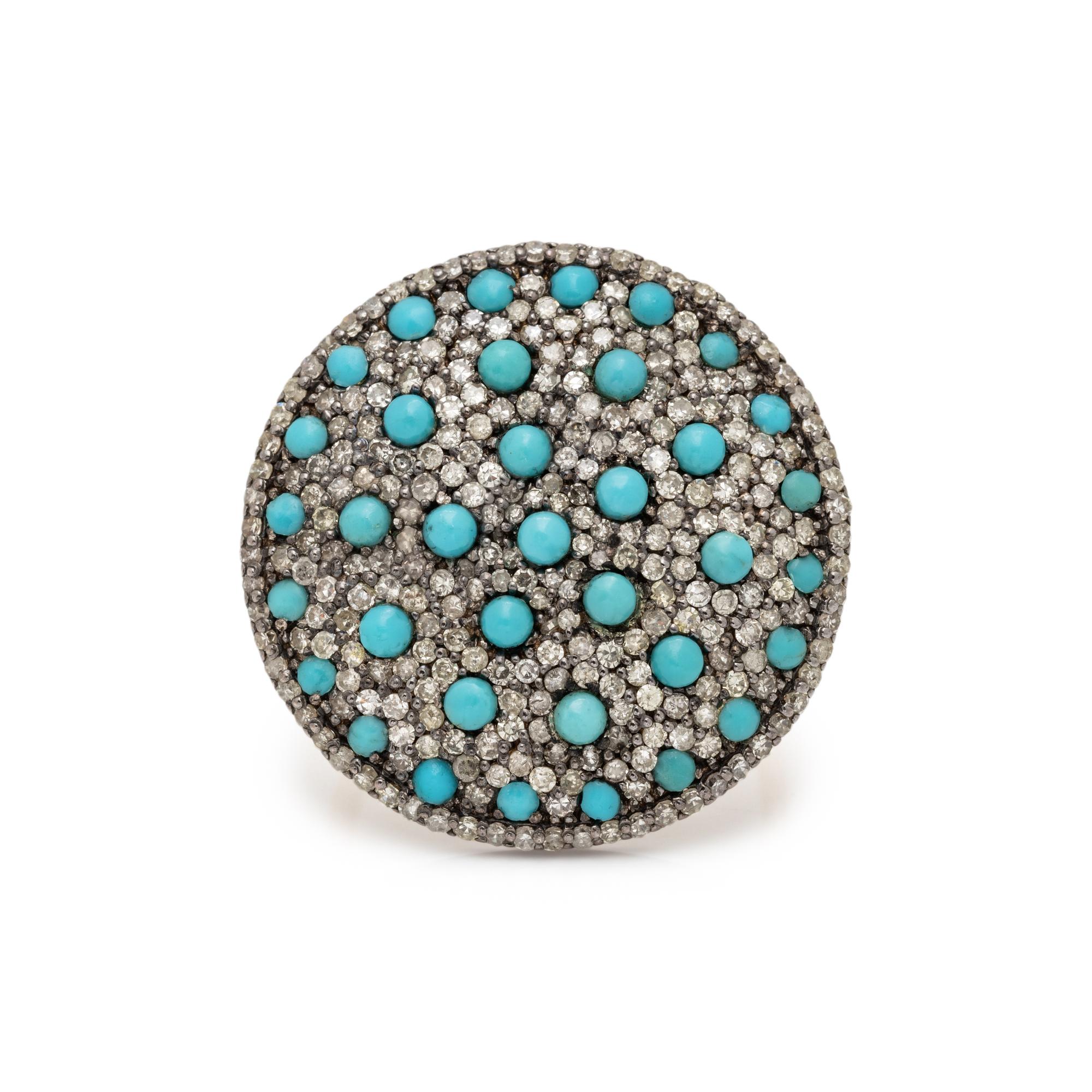 TURQUOISE AND DIAMOND RING