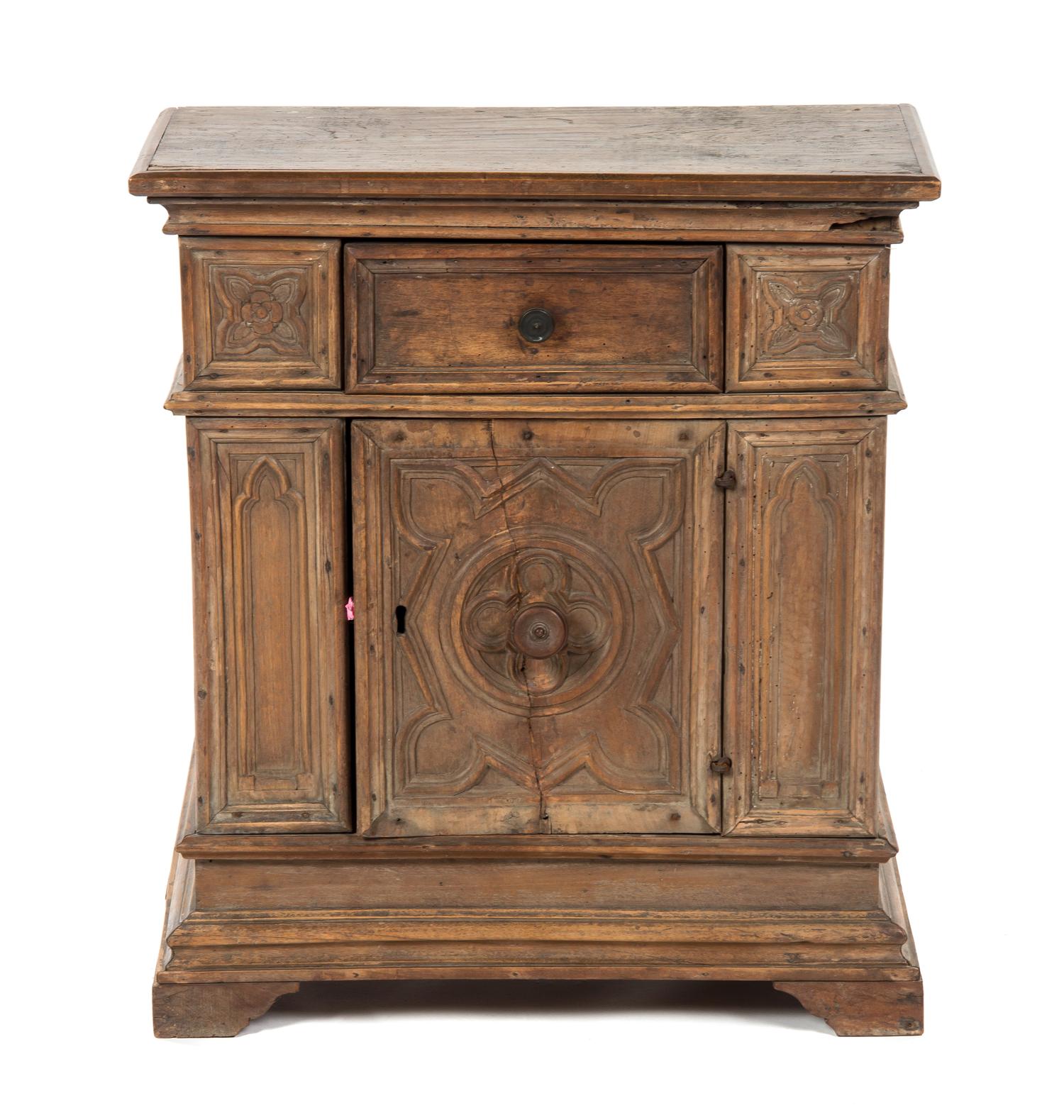 An Italian Walnut Server, 17TH CENTURY, Height 30 inches. — 17TH CENTURY,
