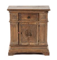 An Italian Walnut Server, 17TH CENTURY, Height 30 inches. — 17TH CENTURY,