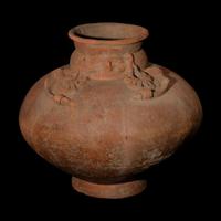 Two Tairona Redware Anthropomorphic Burial Urns