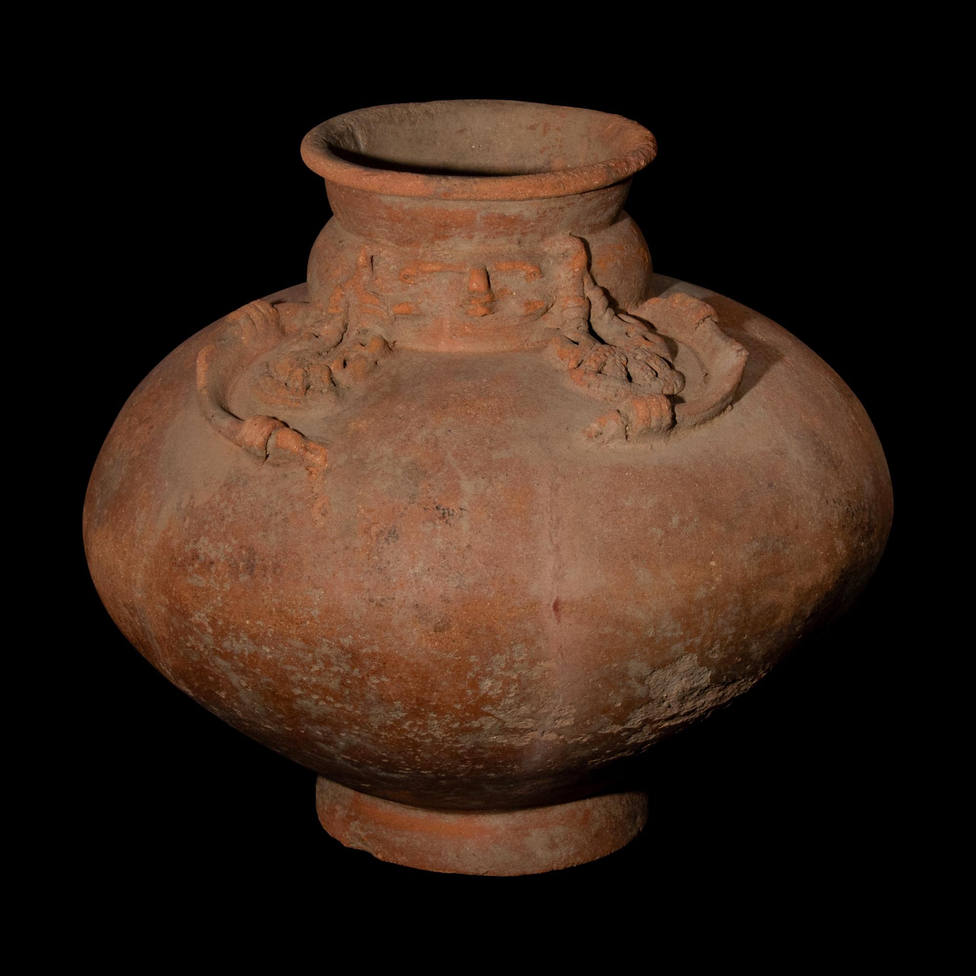 Two Tairona Redware Anthropomorphic Burial Urns