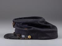 [CIVIL WAR]. 4th Rhode Island Infantry kepi identified to Captain Martin Page Buffum, POW at Petersburg. [ With :] ALLEN, George H. Forty-Six Months with the Fourth R.I. Volunteers.