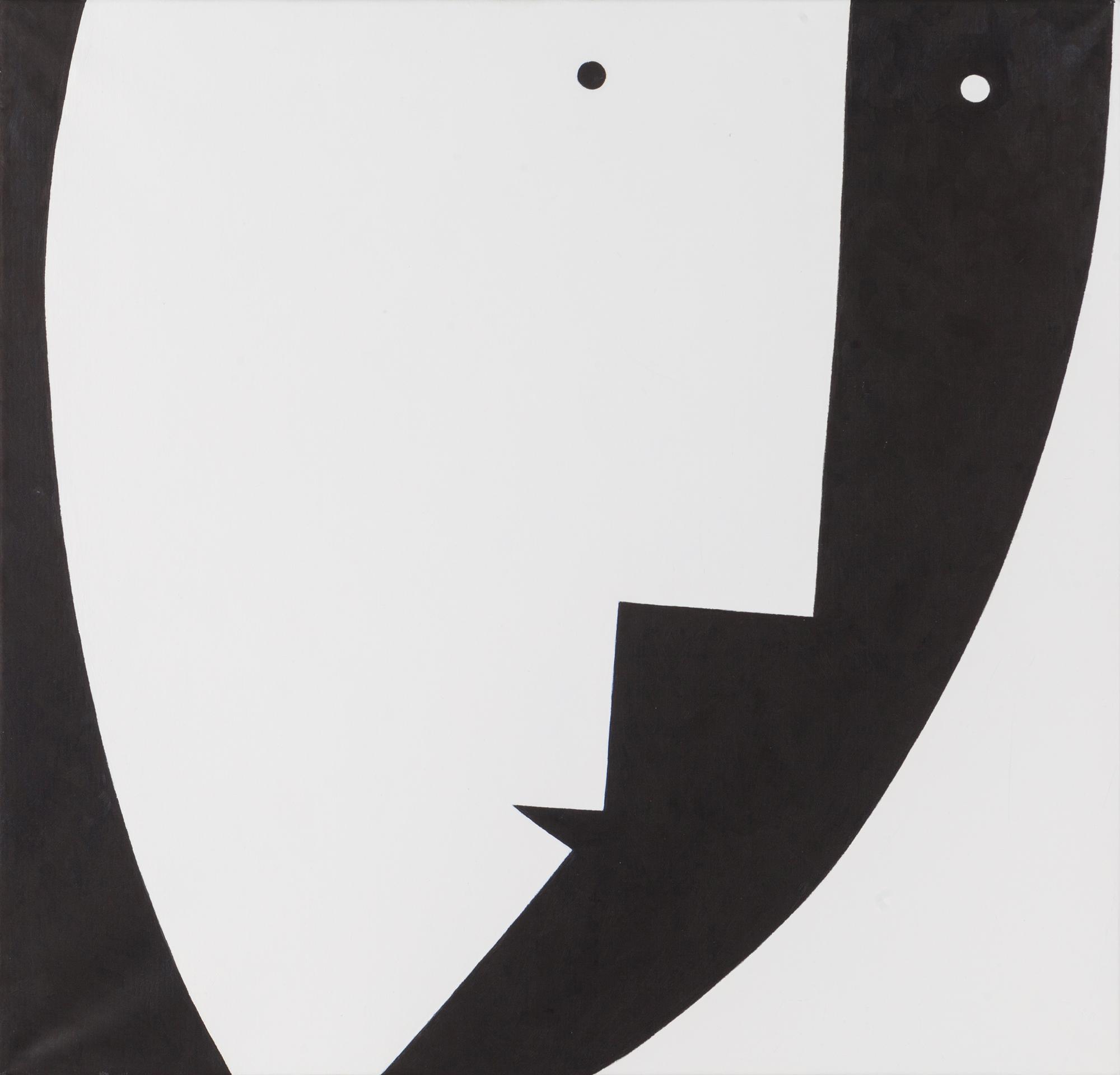 Untitled (Black and White Face)