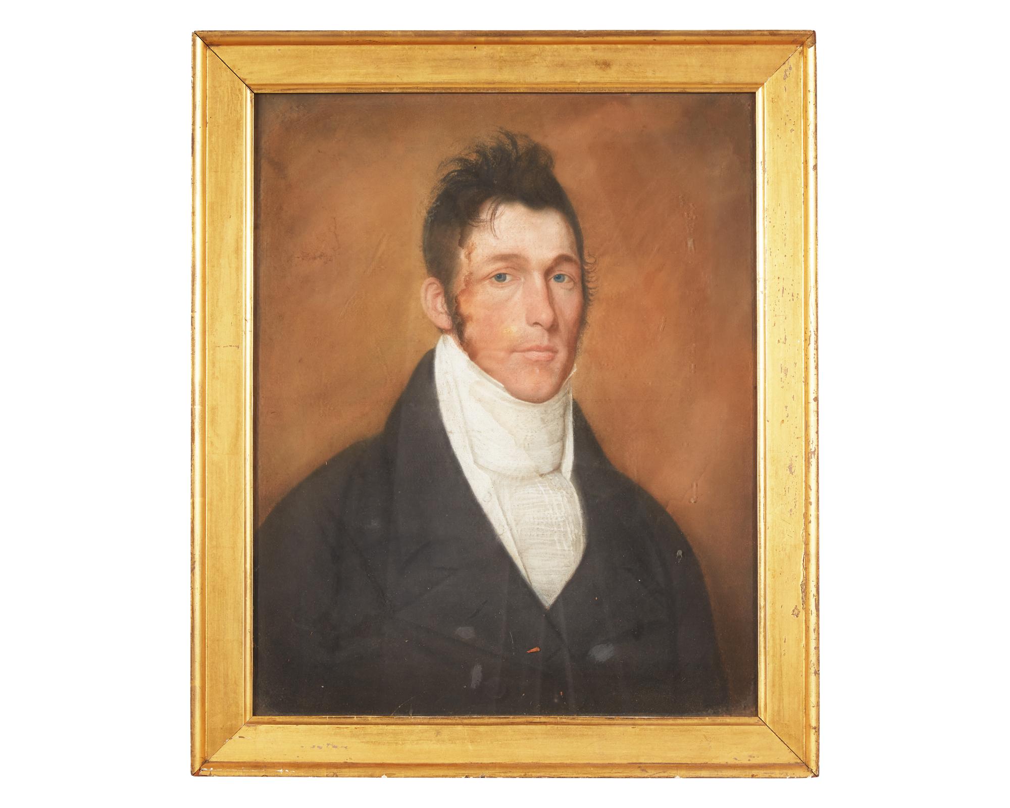 American School 19th century, Portrait of a Young Man , circa 1810