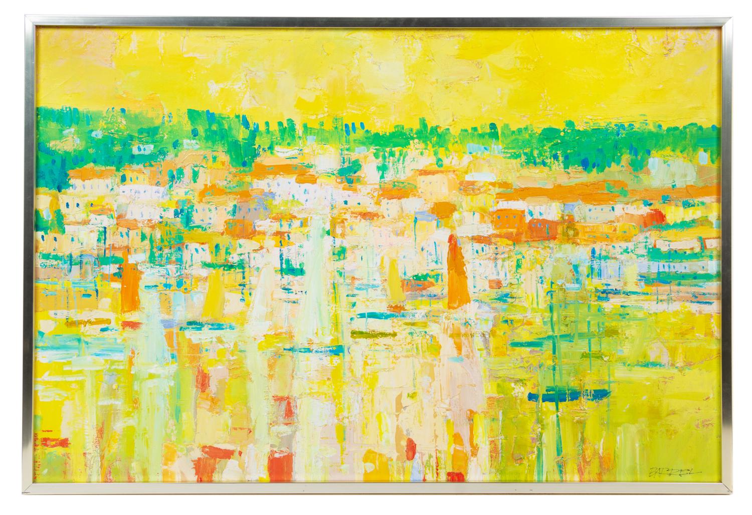 Italo Botti (20th century) Yellow Abstract oil on canvas…