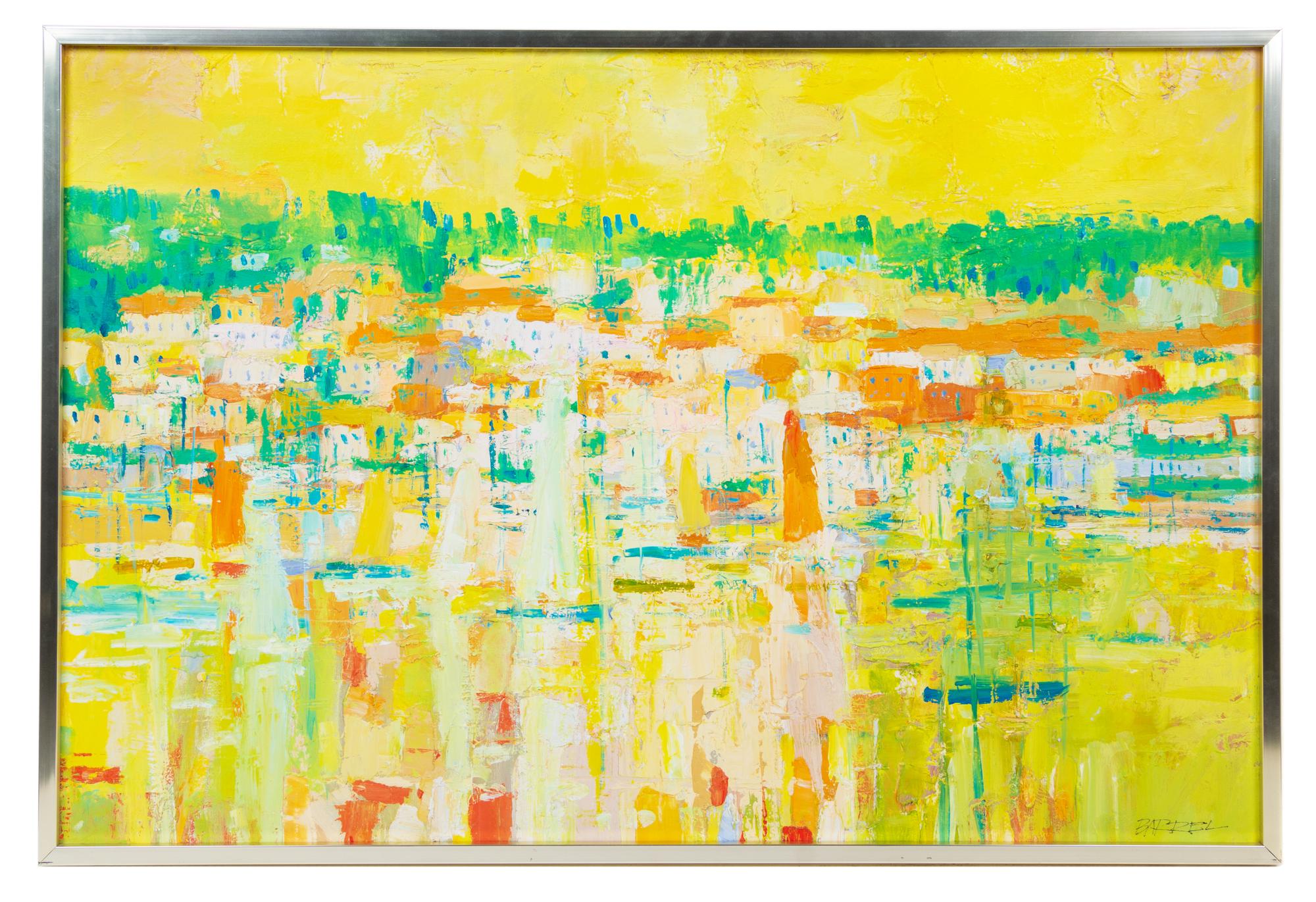 Italo Botti (20th century) Yellow Abstract oil on canvas…