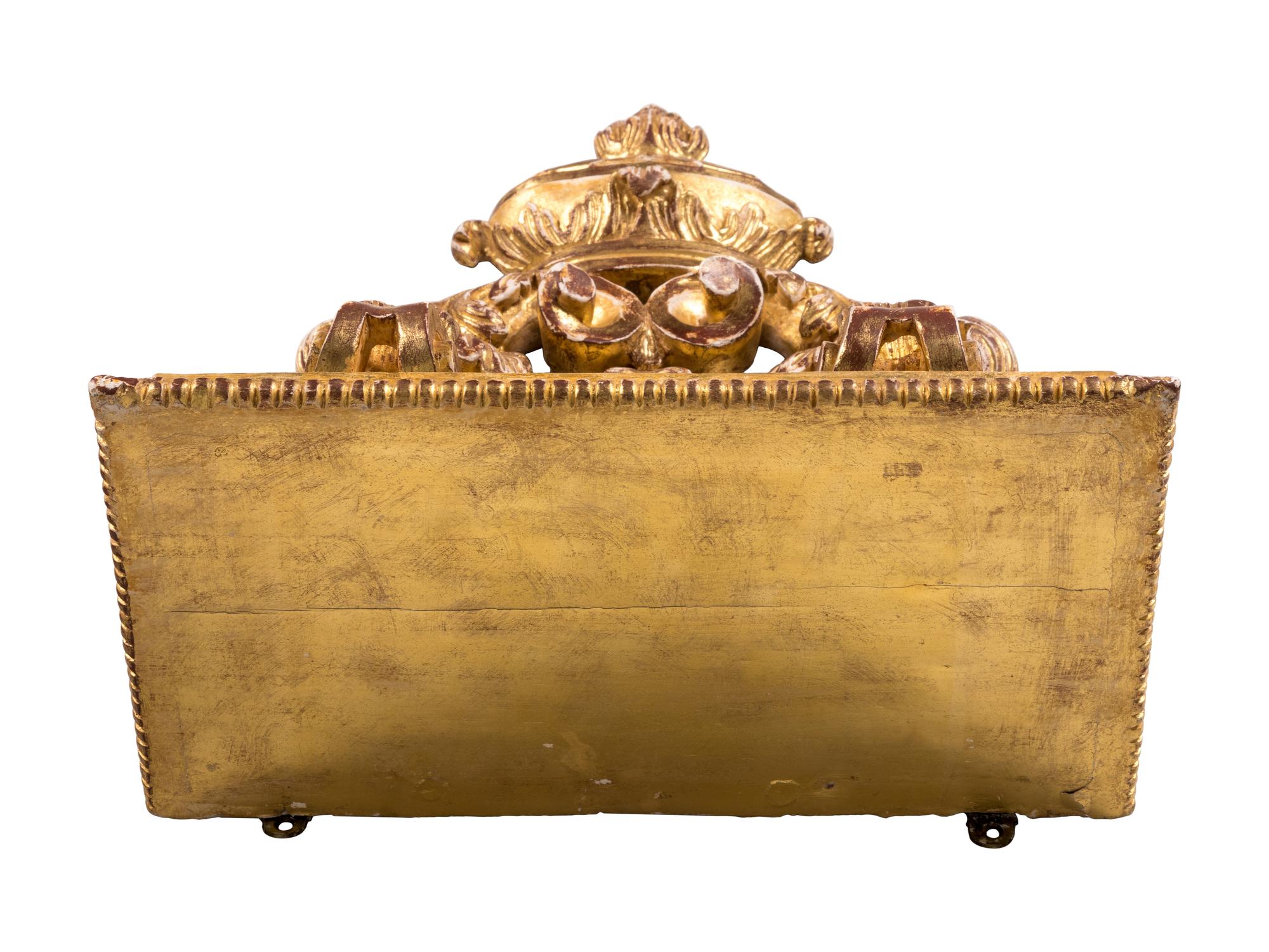A Pair of Italian Baroque Style Giltwood Wall Brackets