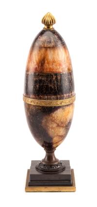 An English Gilt Bronze Mounted Blue John Urn Height 14 inches. — 19TH CENTURY