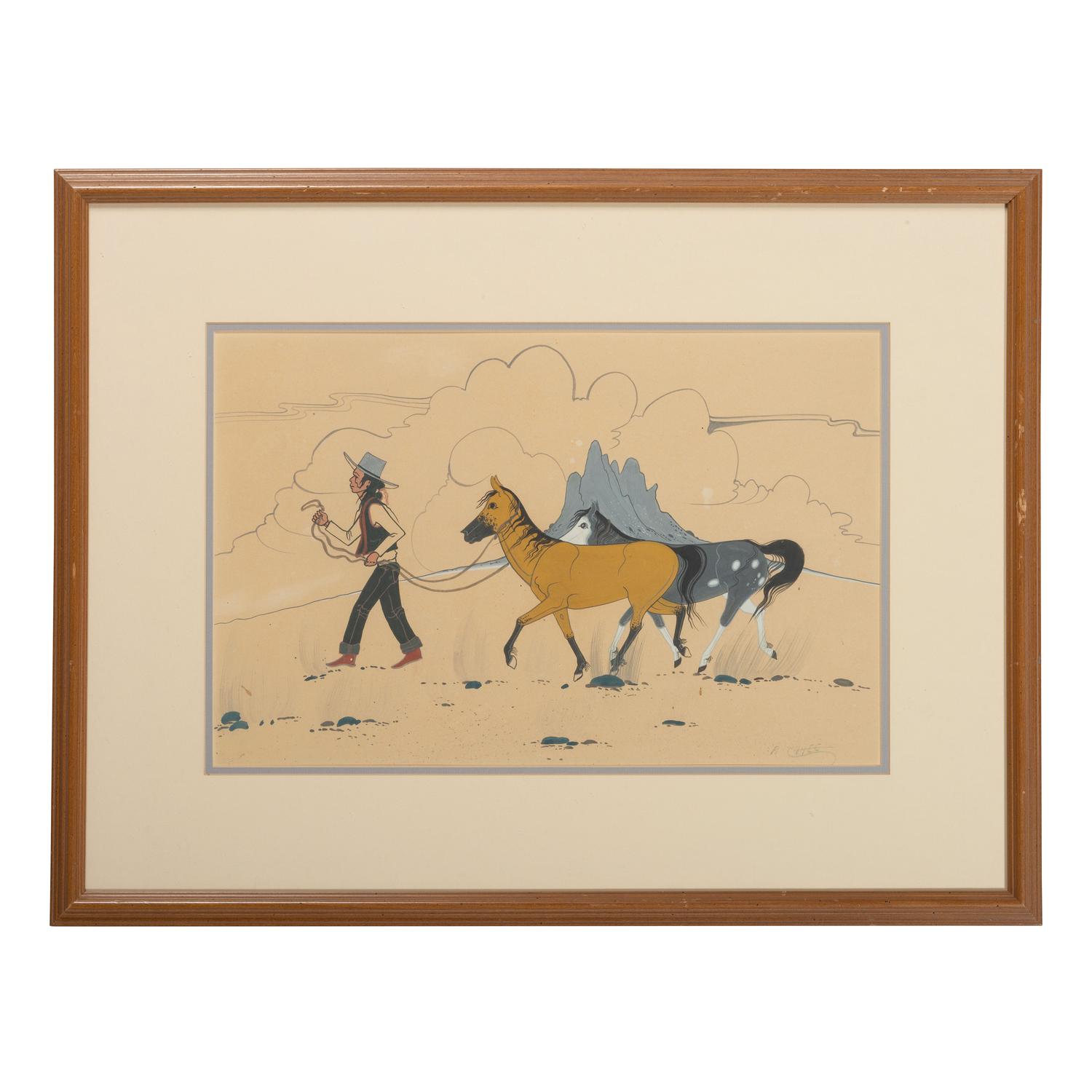 untitled. man with horses