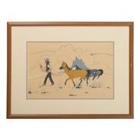 untitled. man with horses