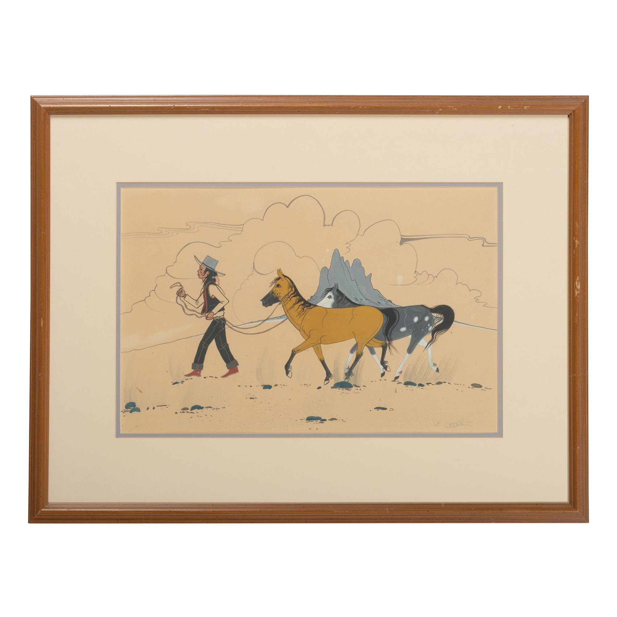 untitled. man with horses