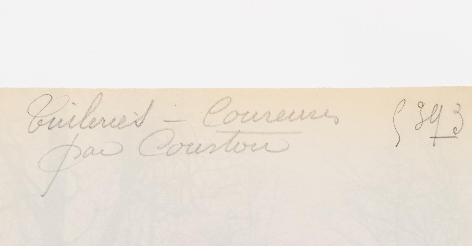A group of four photographs ( Tuileries - Coureuse par Coustou, 1907; Grand Trianon / Le Buffet , 1902; Meudon - ancien château , 1902; Parc de Sceaux , 1925)