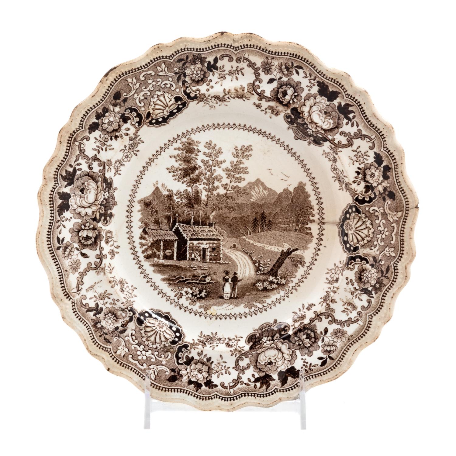 An American Ceramic Plate — CIRCA 1840