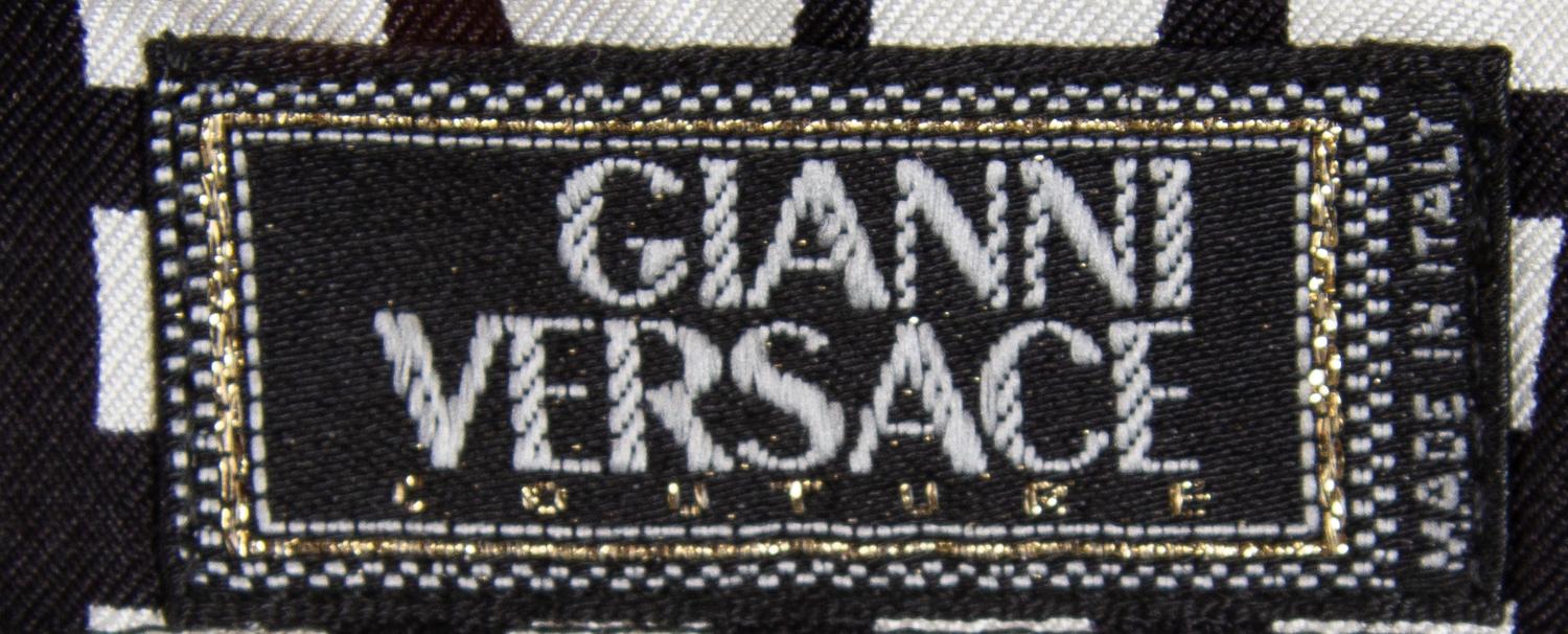 A Gianni Versace Silk Atelier Print Shirt, Size 40.