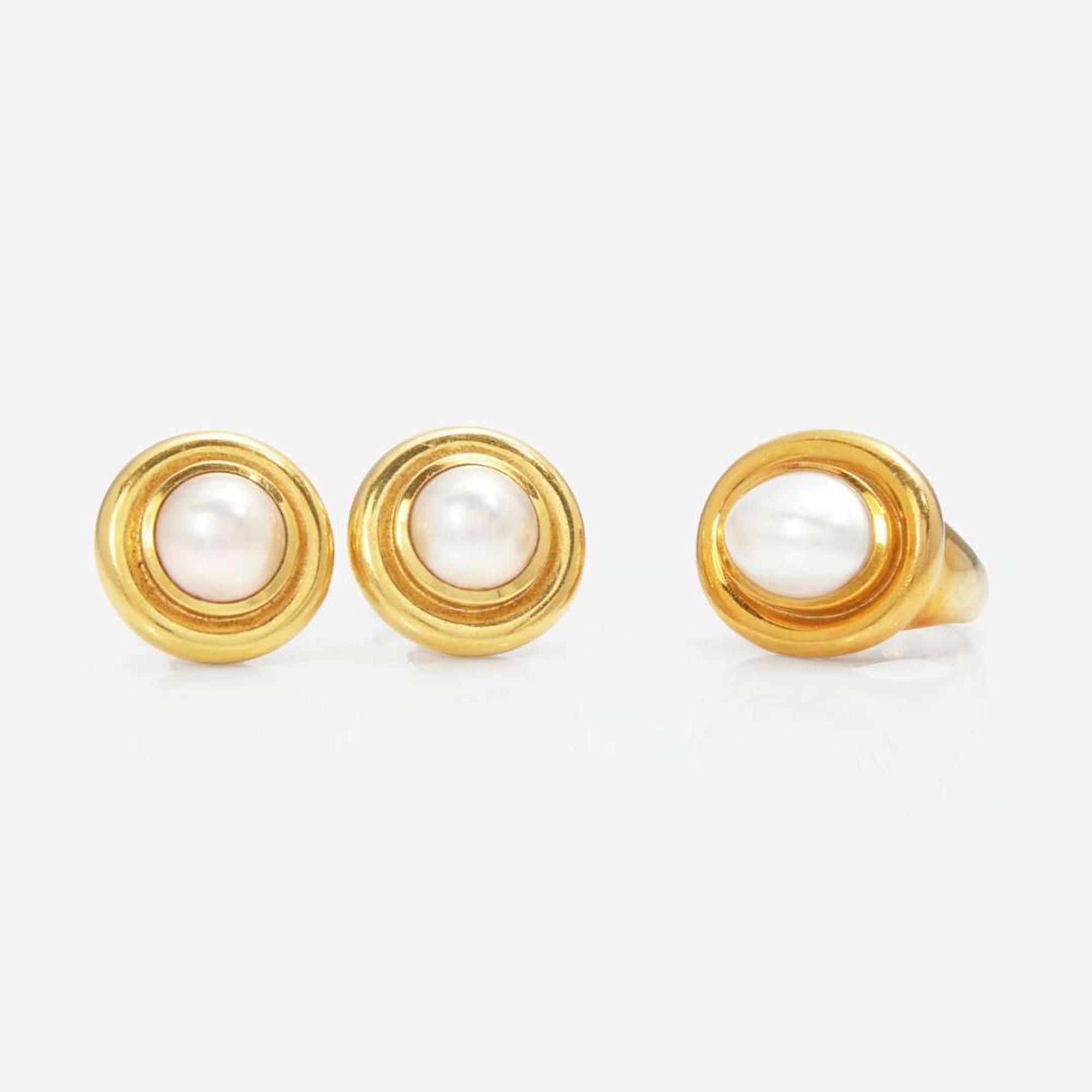 A Matching Set of Paloma Picasso Earrings and Ring Paloma Picasso for Tiffany & Co.